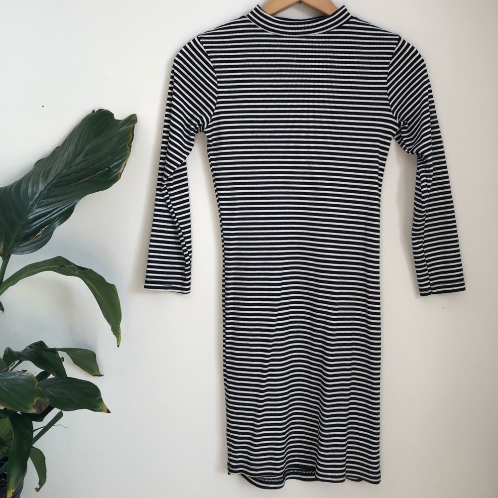 Mock Neck Bodycon Dress